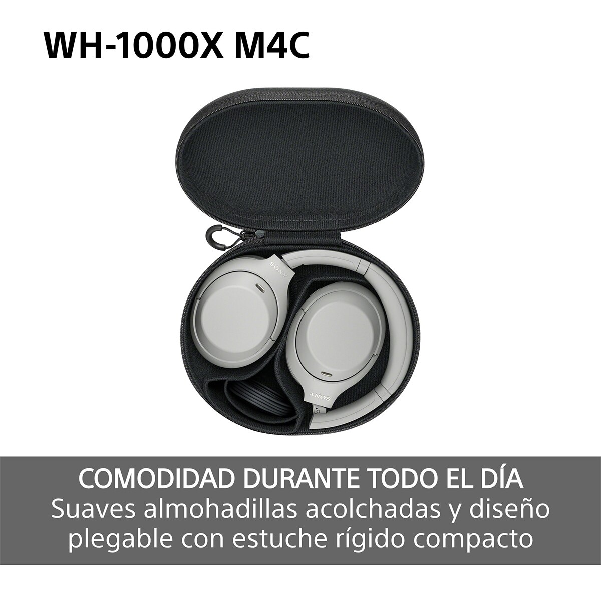 Sony WH-1000XM4C. Auriculares de diadema inalámbricos, Cancelación de ruido, hasta 34h batería, Bluetooth - Negro Negro-6