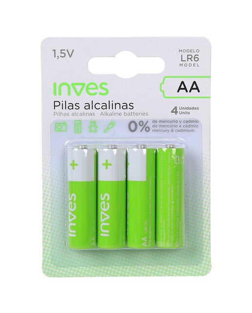 Imagen 0 de Pack de Pilas Inves LR6 AA (4 unidades)