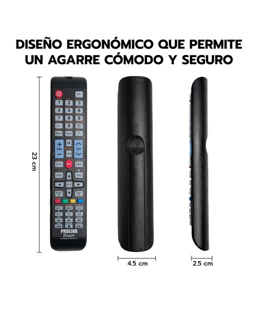 Mando a distancia universal Prolinx Zappit para TV Negro-2
