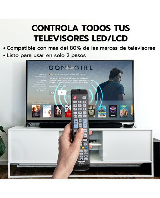 Mando a distancia universal Prolinx Zappit para TV Negro-3