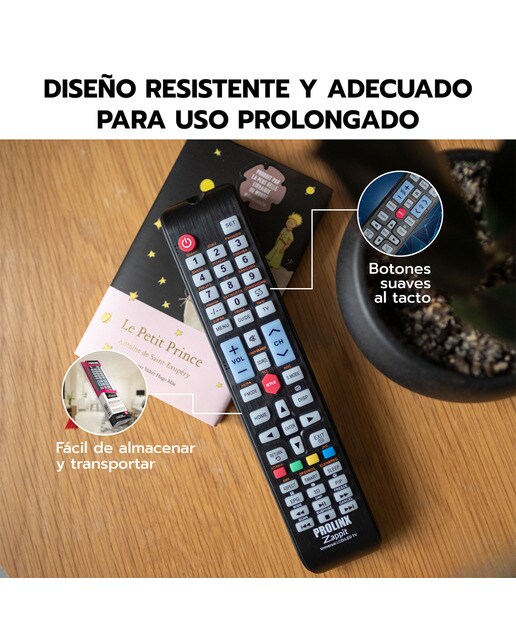 Mando a distancia universal Prolinx Zappit para TV Negro-4