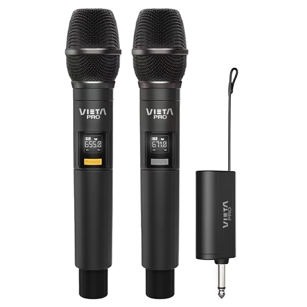 Micrófono inalámbrico Vieta Pro Party Mic Duo Negro-2