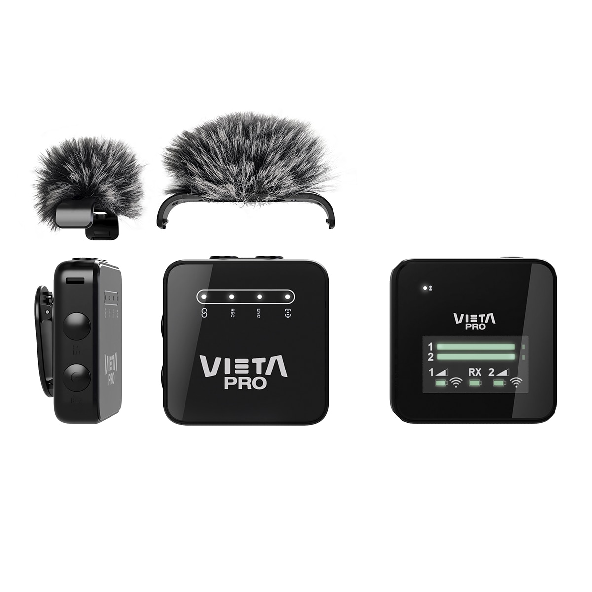 Micrófono inalámbrico Vieta Pro Influencer Pro Negro-3