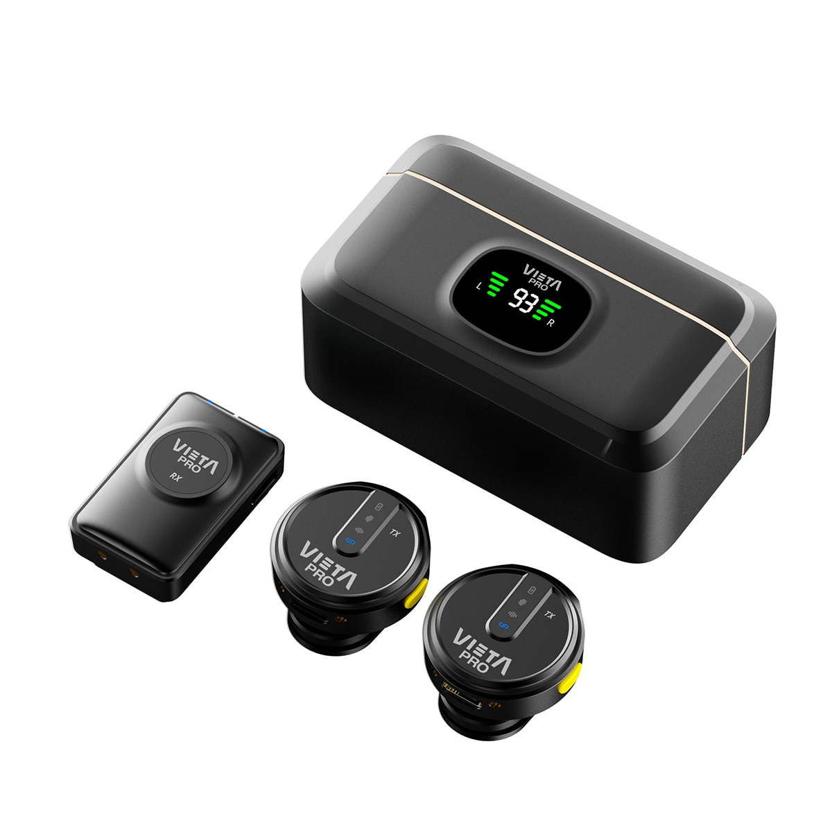 Micrófonos inalámbricos Vieta Pro Influencer Plus con ENC Negro-2