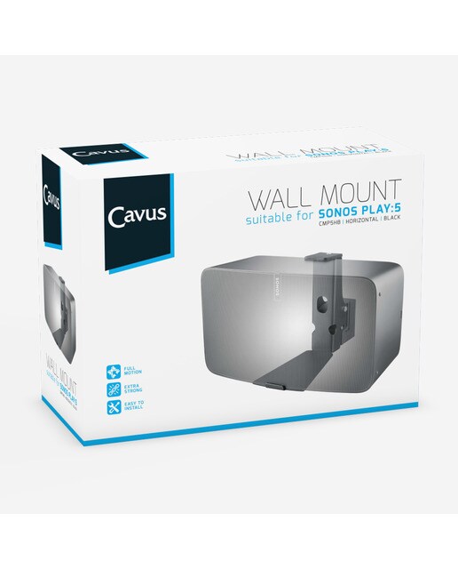 Soporte de pared Cavus para Sonos PLAY:5 Negro Negro-5