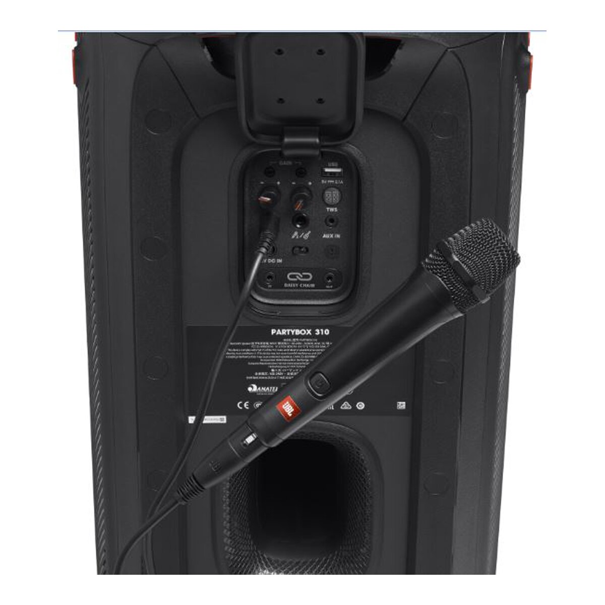 Micrófono con cable JBL PBM100 para altavoces PartyBox Negro-3
