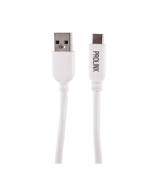 Cable Prolinx TC-C2 Tipo C 3.1v (GEN2) a USB 3.1v para Carga y Sincronización de datos - Blanco Blanco-1