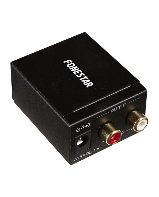 Convertidor de audio Fonestar FO-37DA digital a analógico - Negro Negro-1
