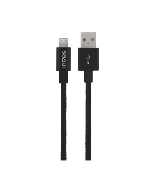 Conector lightning Inves B1 Negro 1 metro Negro-1