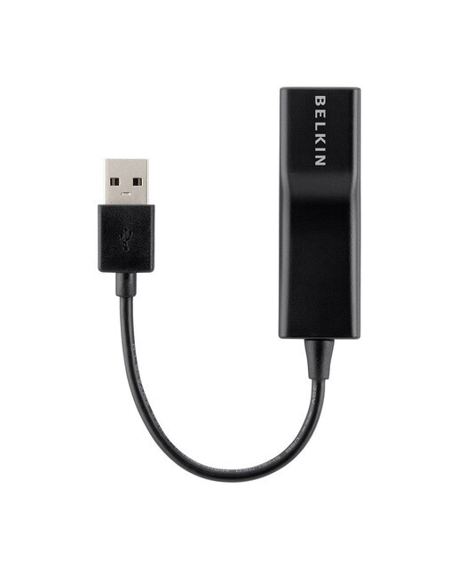 Adaptador de Ethernet Belkin USB 2.0 - Negro Negro-1