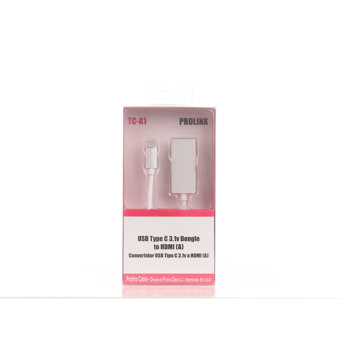 Adaptador Prolinx USB Tipo C a HDMI 2.0v HD Blanco-6