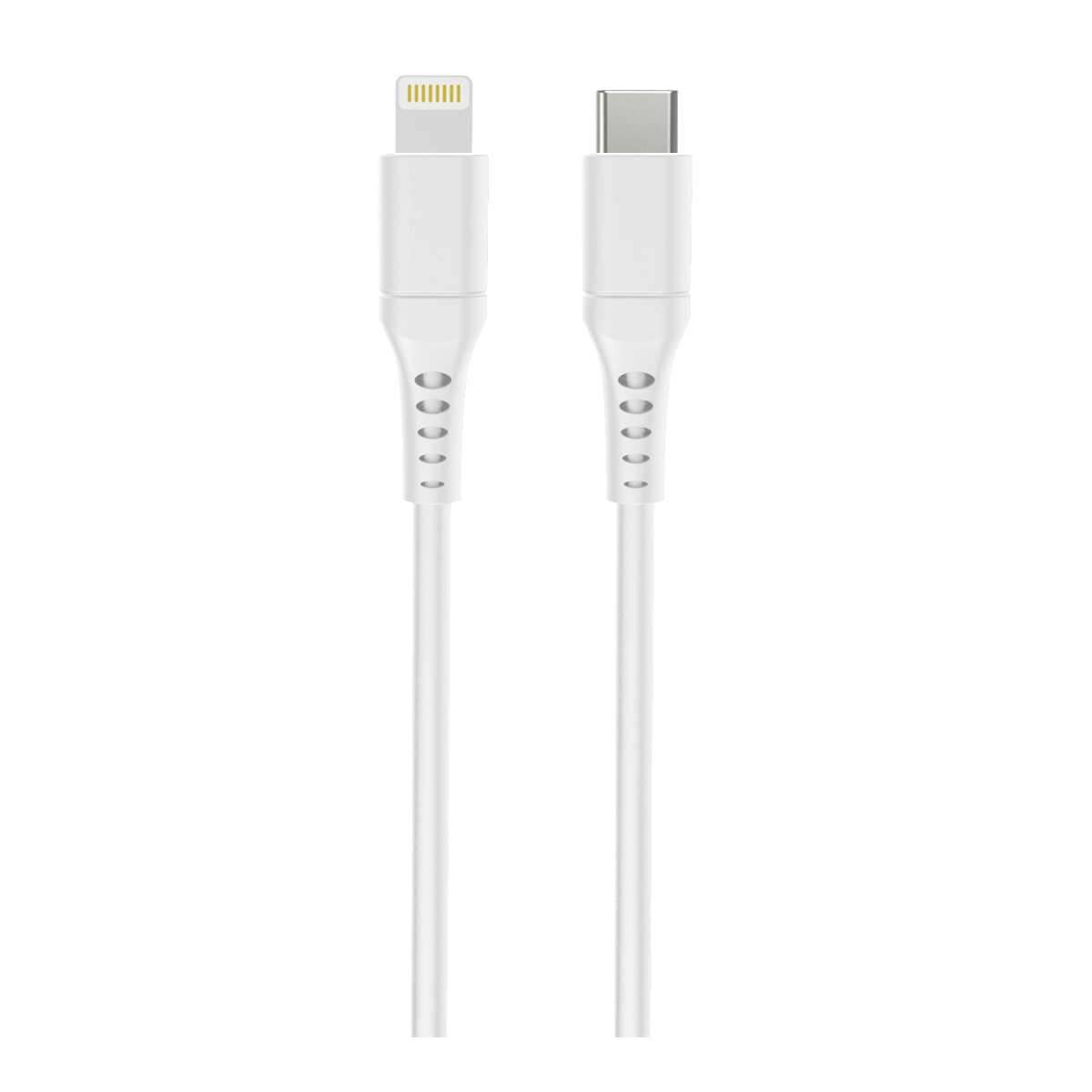 Cable de carga Inves LT- LC1M-WH de USB-C a Lightning blanco de 1 metro Blanco-1