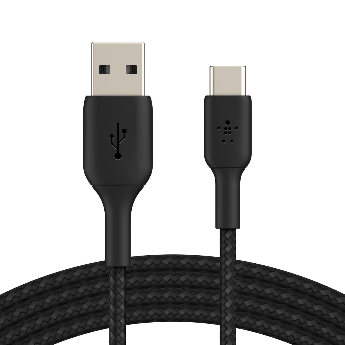 Cable trenzado Belkin BOOST CHARGE Lightning a USB-A negro de 3 metros - Negro Negro-3