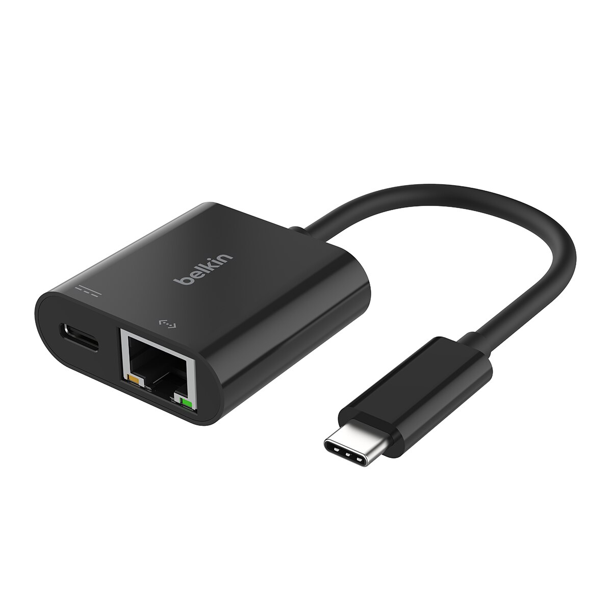 Adaptador Belkin USB-C a Ethernet + carga Negro-1