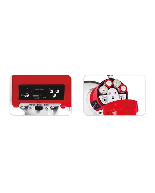 Megáfono con sirena Fonestar MF-114SU USB/SD/MP3 - Rojo Rojo-2
