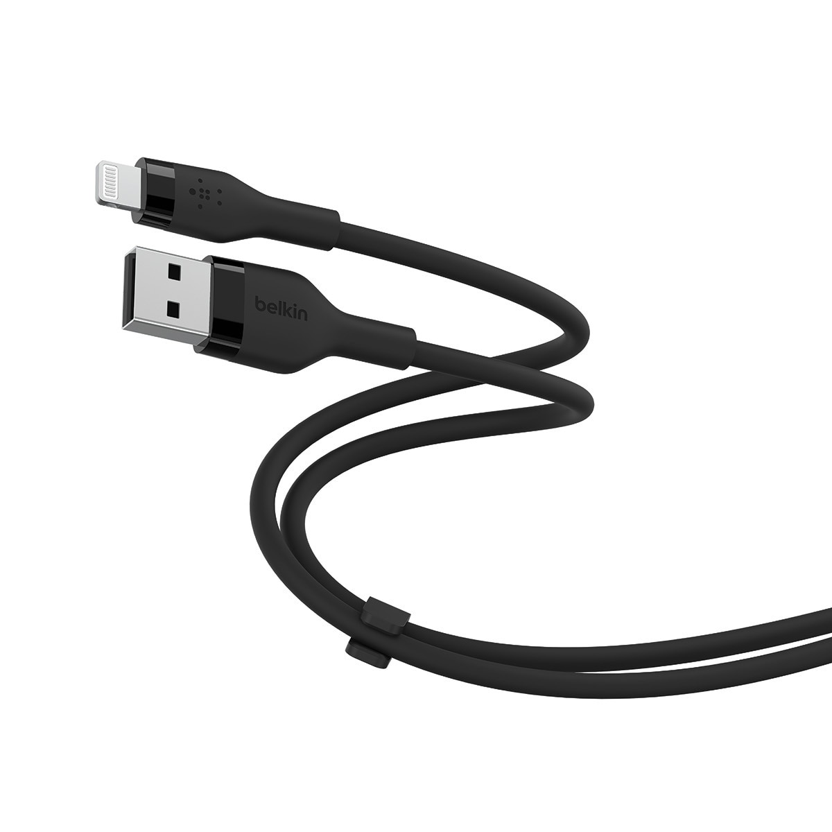 Cable de silicona Belkin Boost Charge Flex de USB-A a Lightning de 1 metro negro Negro Negro-1
