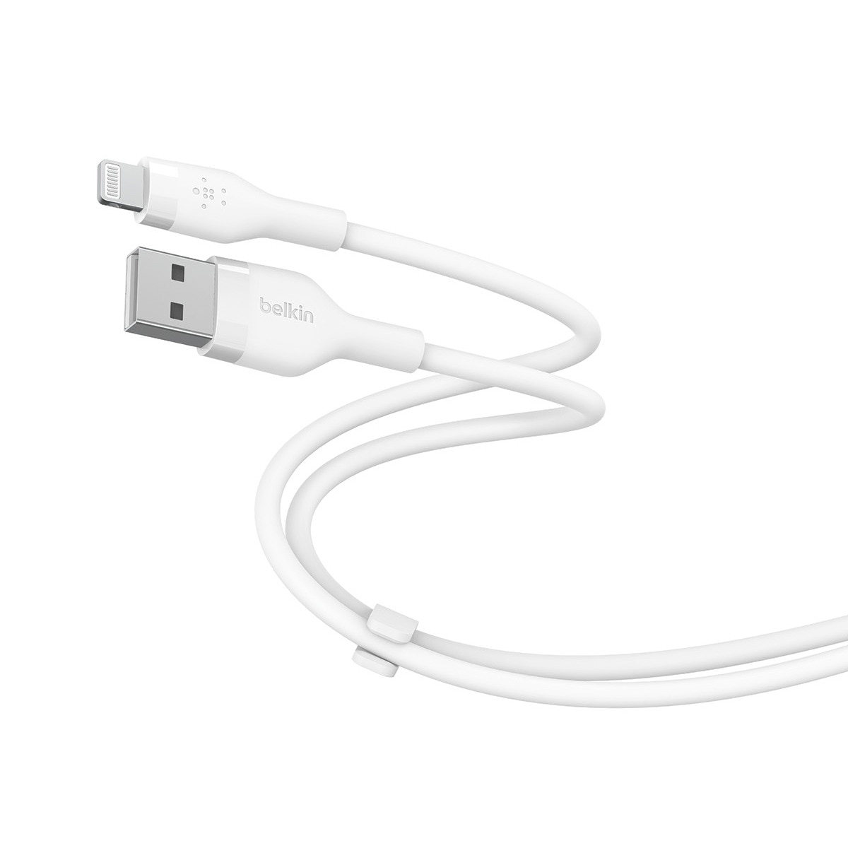 Cable de silicona Belkin Boost Charge Flex de USB-A a Lightning de 2 metros blanco Blanco-1