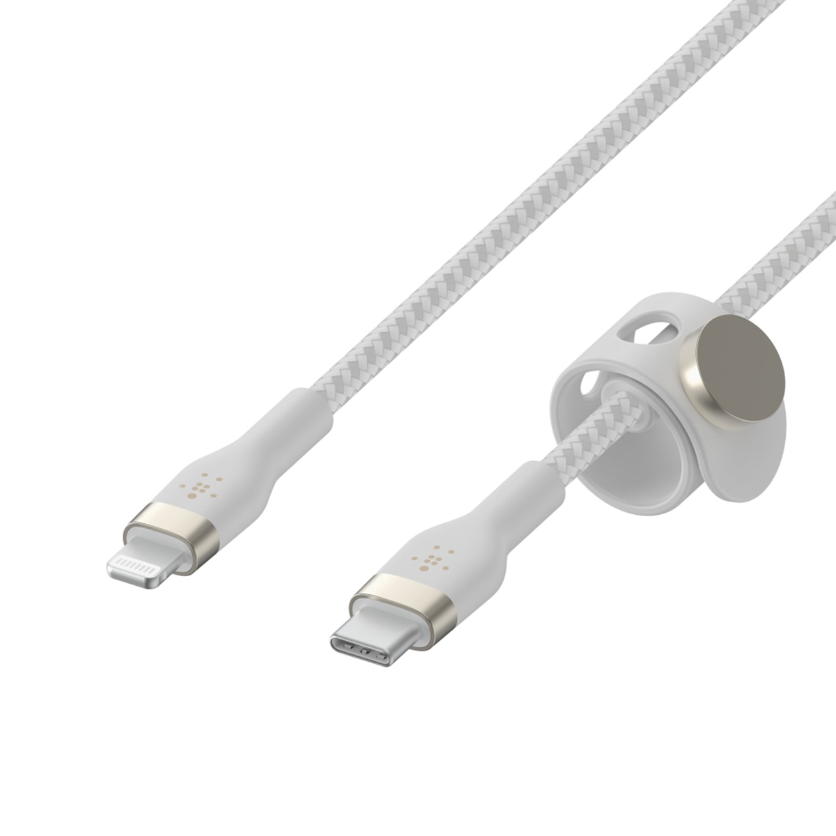 Cable antienredos Belkin Boost Charge Pro Flex de USB-C a Lightning blanco Blanco-4