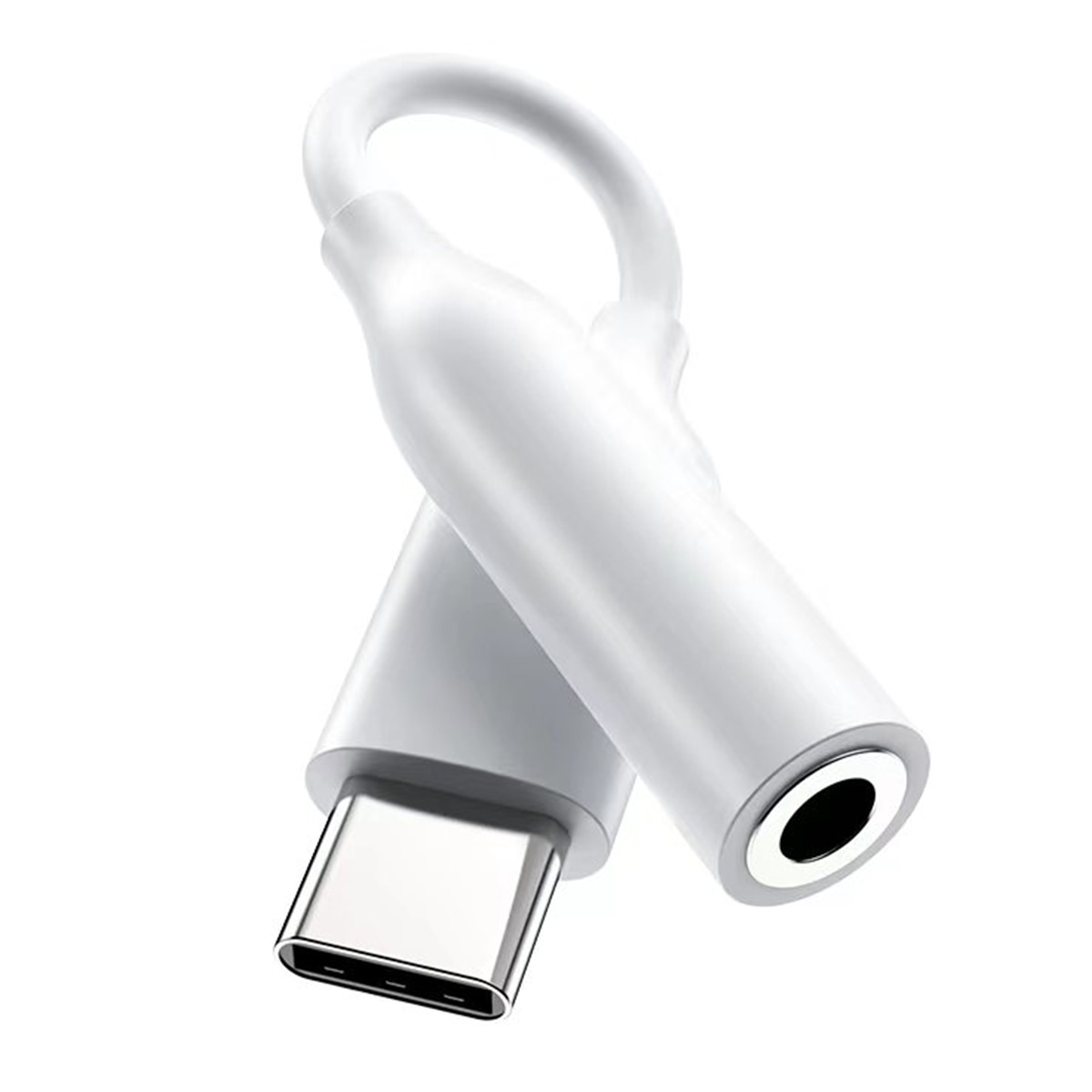 Adaptador de conexión Inves LT-C35A de USB-C a Jack 3,5 mm Blanco-4