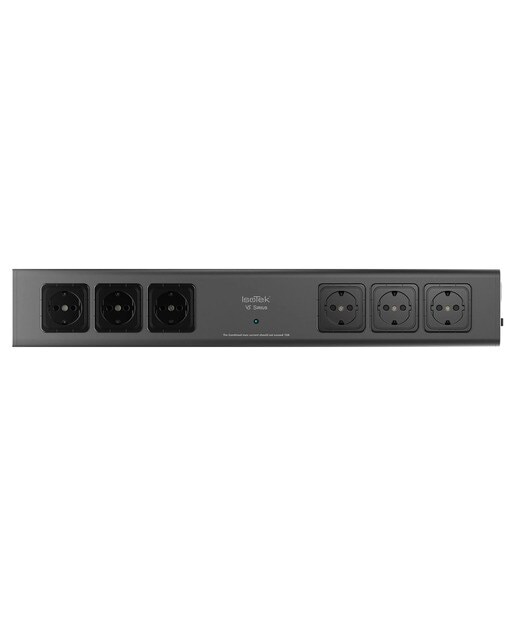 Regleta de protección IsoTek Sirius V5, 6 schukos Negro-1