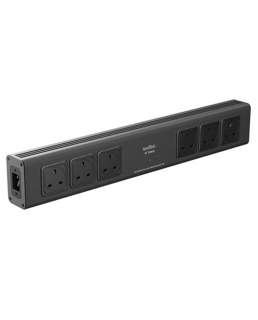 Regleta de protección IsoTek Sirius V5, 6 schukos Negro-2