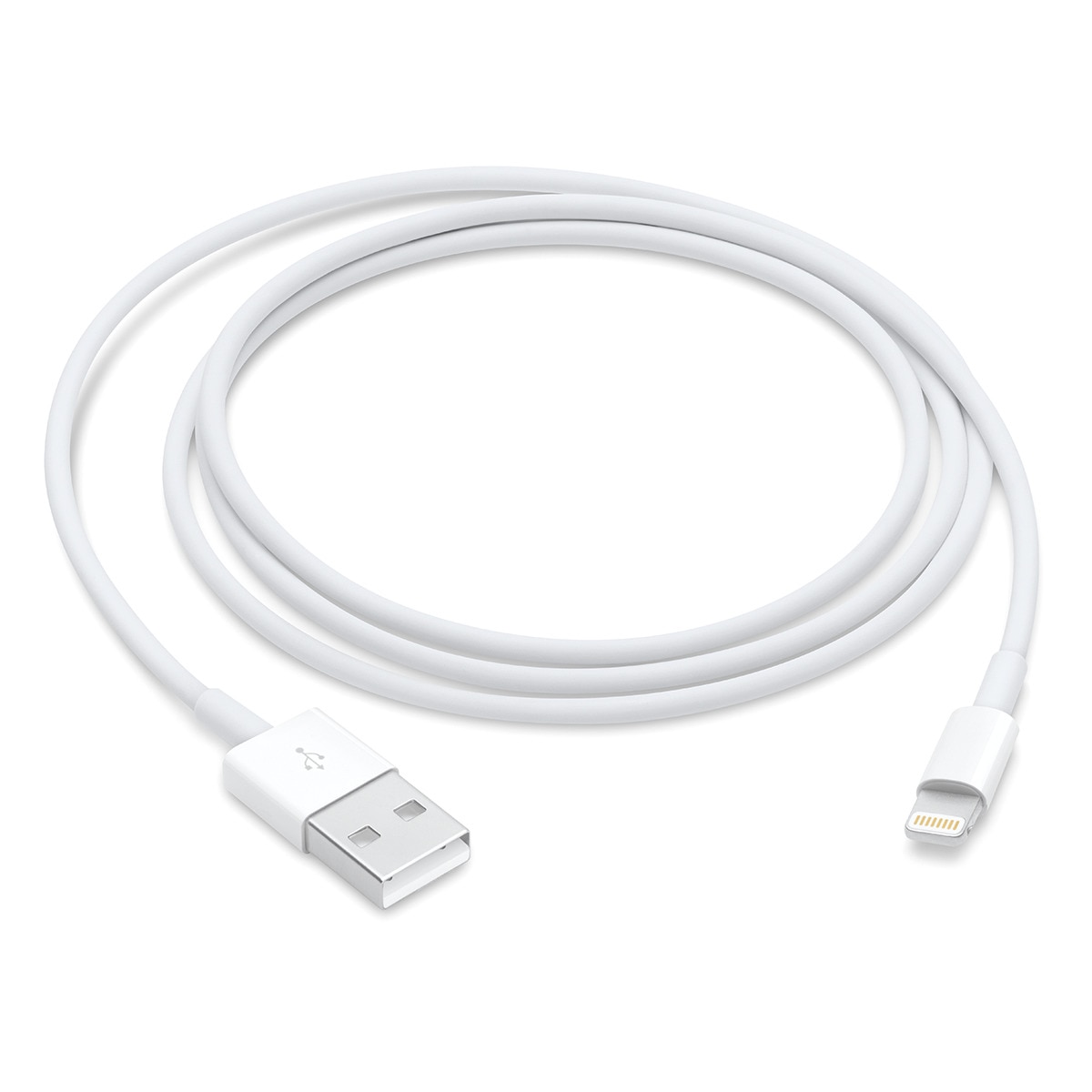 Cable Apple de conector Lightning a USB (1 m) Blanco-1