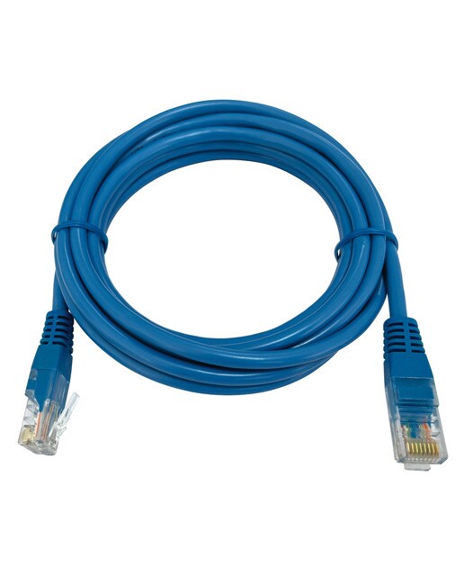 Cable de red RJ-45 Inves PHK-0669, 3 metros Azul-1