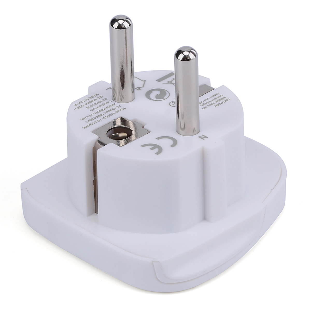 Adaptador de viaje Inves XG-23AT22 World to Europe Blanco-2