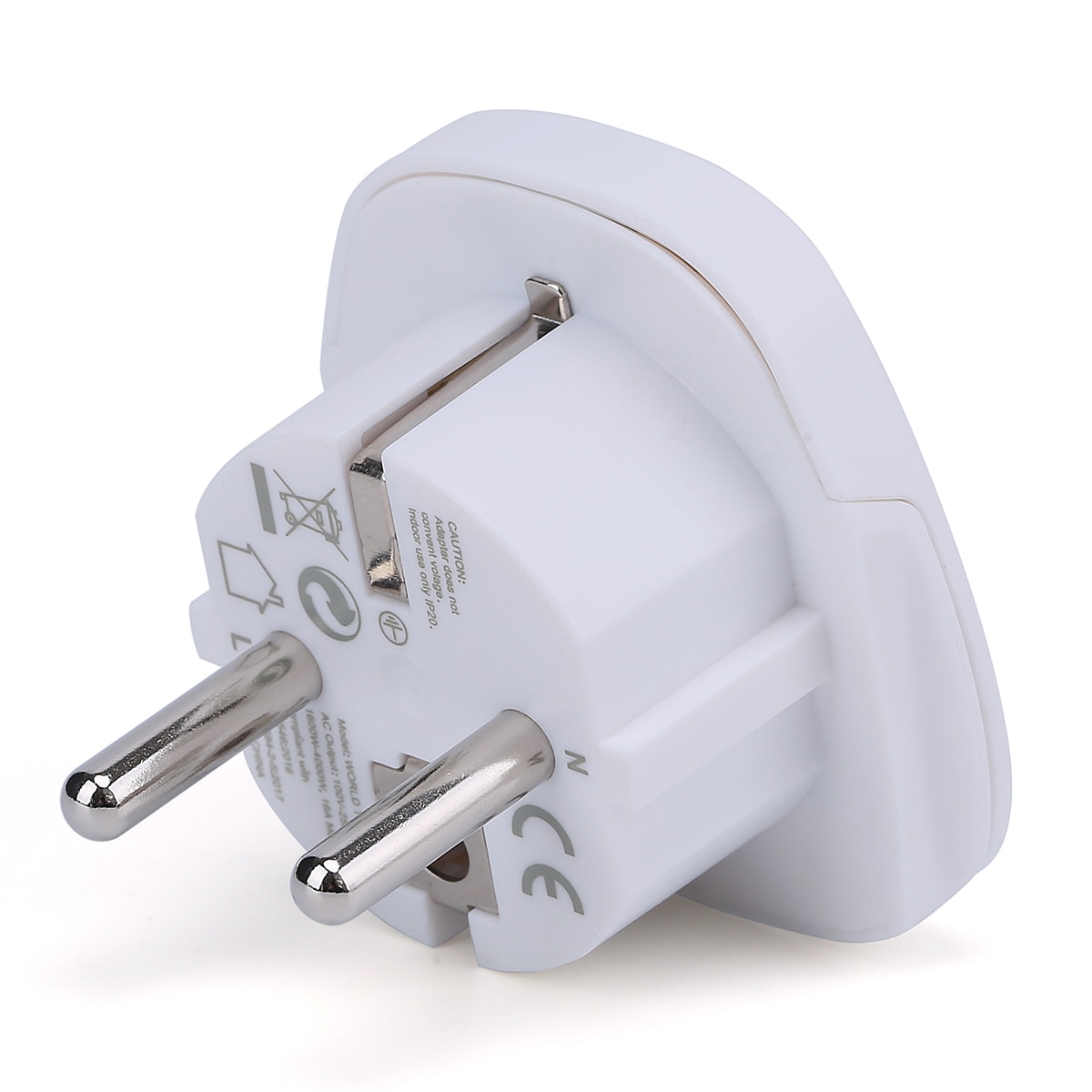 Adaptador de viaje Inves XG-23AT22 World to Europe Blanco-7