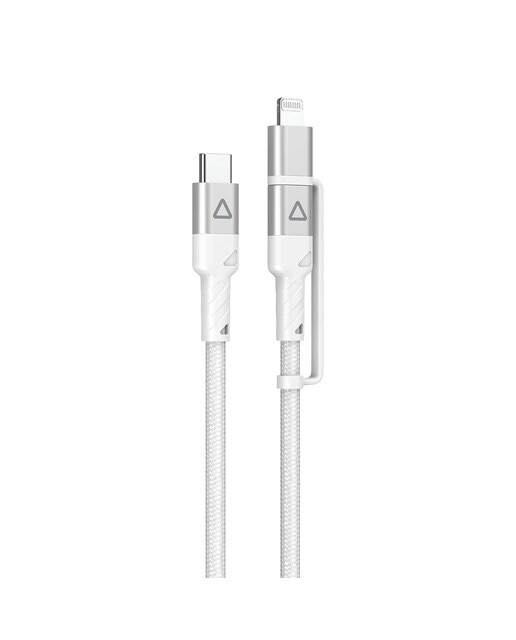 Imagen 0 de Cable Inves LT-CL10 2en1 USB-C a USB-C con adapatador a conector Lightning, 1,5 metros