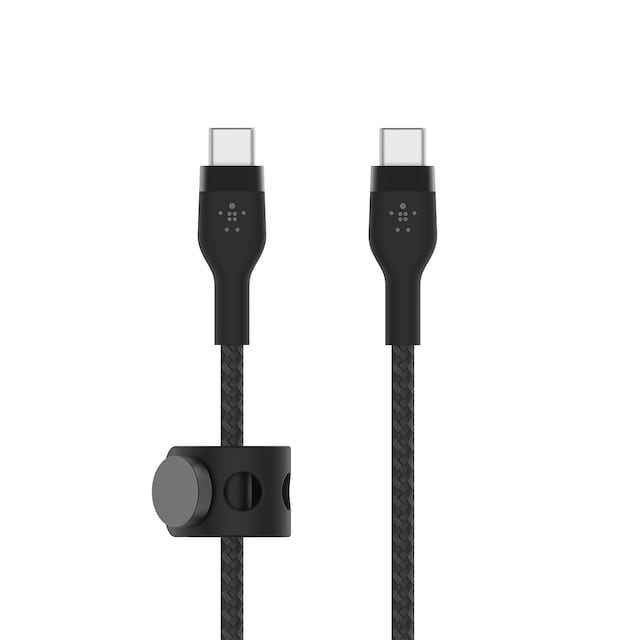 Imagen 0 de Cable Belkin BoostCharge Pro Flex USB-C a USB-C 2.0, 2 metros, silicona trenzada, negro