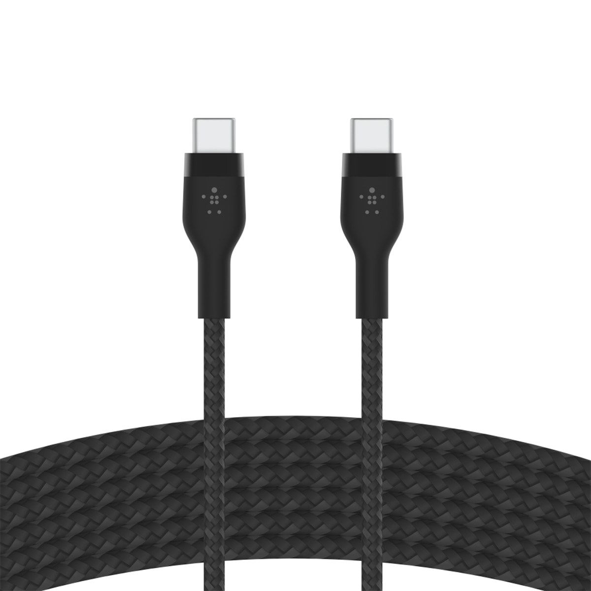 Cable Belkin BoostCharge Pro Flex USB-C a USB-C 2.0, 2 metros, silicona trenzada, negro Negro-2