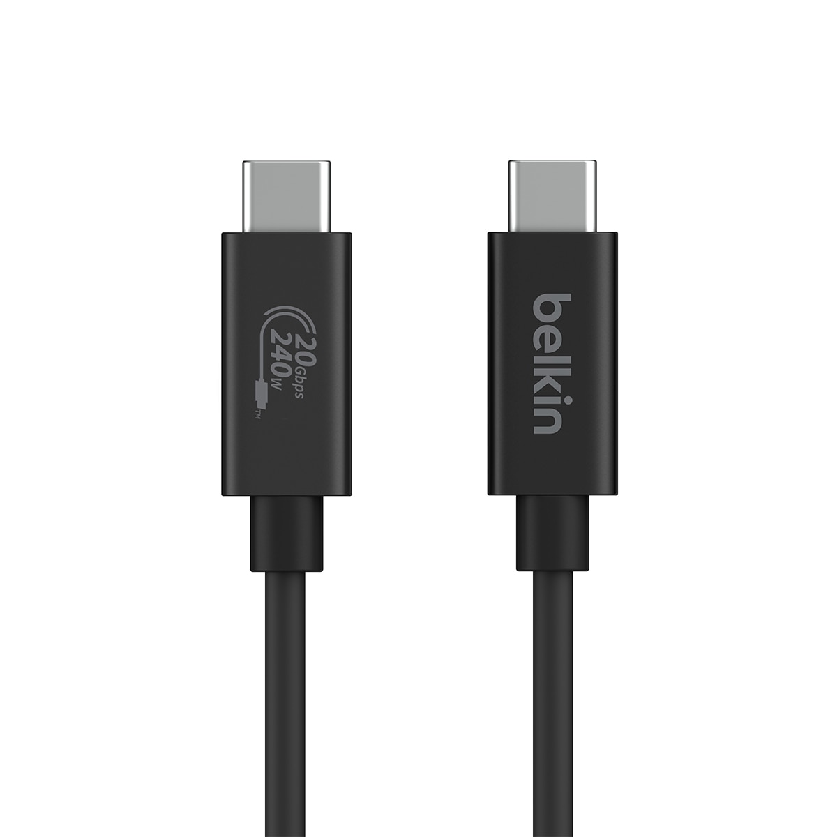 Cable Belkin USB4 (240 W + 20 Gbps), 2 metros Negro-2