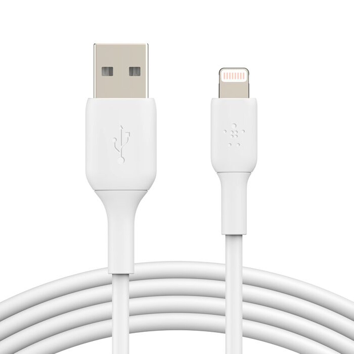 Cable Belkin de USB-A a Lightning, PVC, 1 metro, Blanco Blanco-2