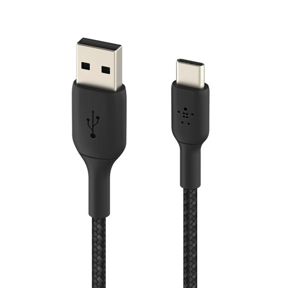 Imagen 0 de Cable Belkin de USB-A a USB-C, Trenzado, 2 metros, Negro