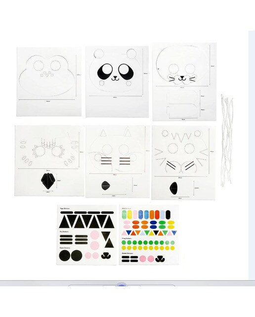 Máscaras de Animais para Pintar 2