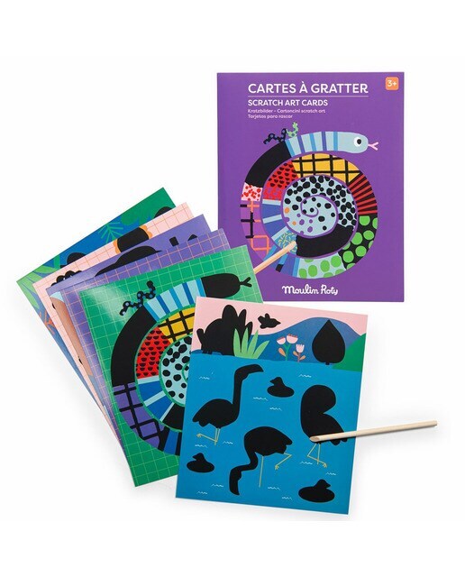 Tarjetas rasca-rasca Toupitis Moulin Roty