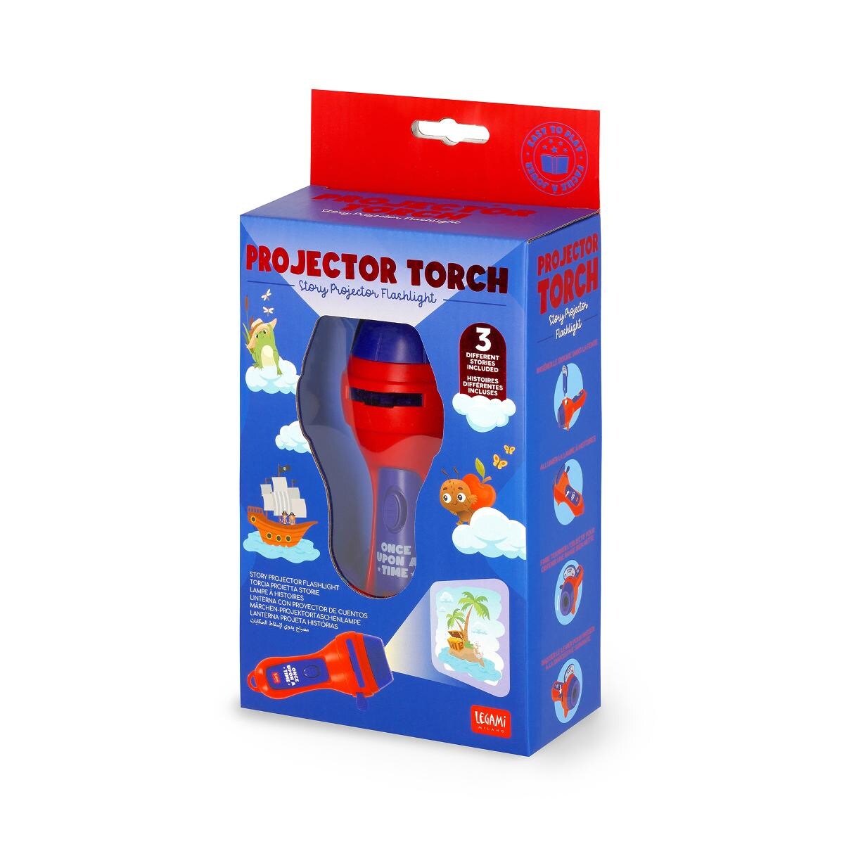Lanterna projectora de histórias Legami Red 4