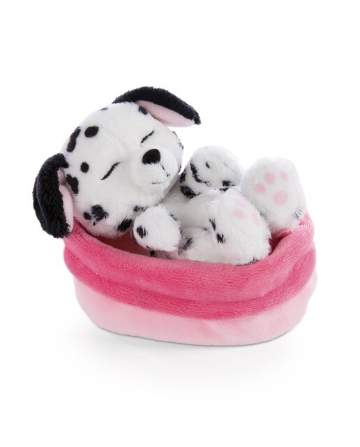 Peluche Cãozinho Dálmata Na Sua Cesta - 12cm 1