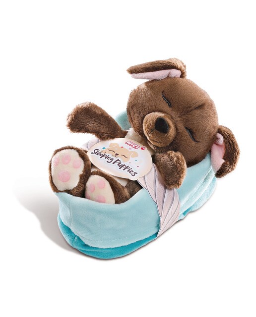 Peluche Cachorro Dorminhoco - Castanho 1