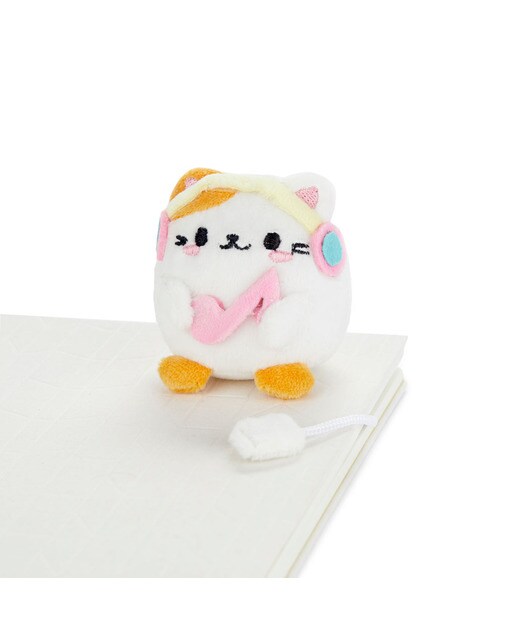 Marcador de livros Fluffy Kawaii Melody Balvi branco 2