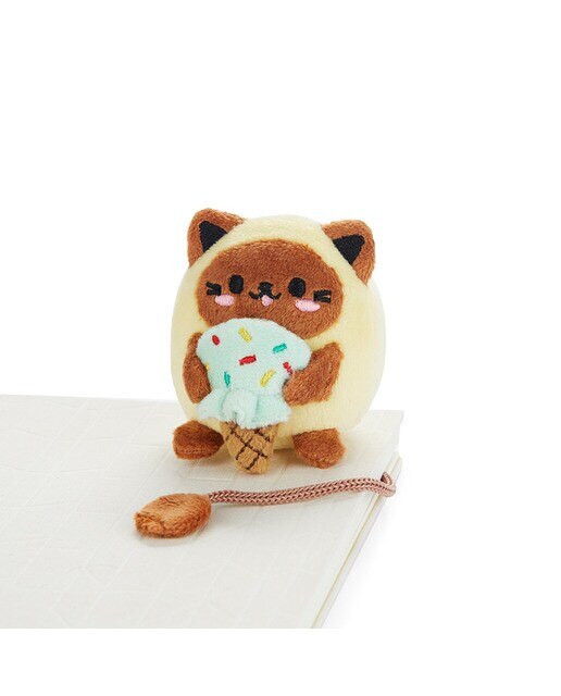 Marcador de livros Fluffy Kawaii Minty Balvi amarelo 2
