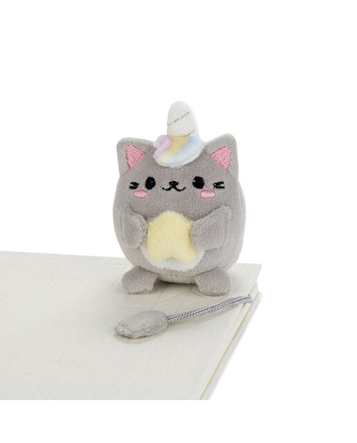 Marcador de livros Fluffy Kawaii Starry Balvi cinzento 2