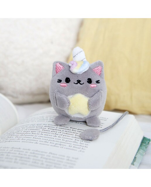 Marcador de livros Fluffy Kawaii Starry Balvi cinzento 3