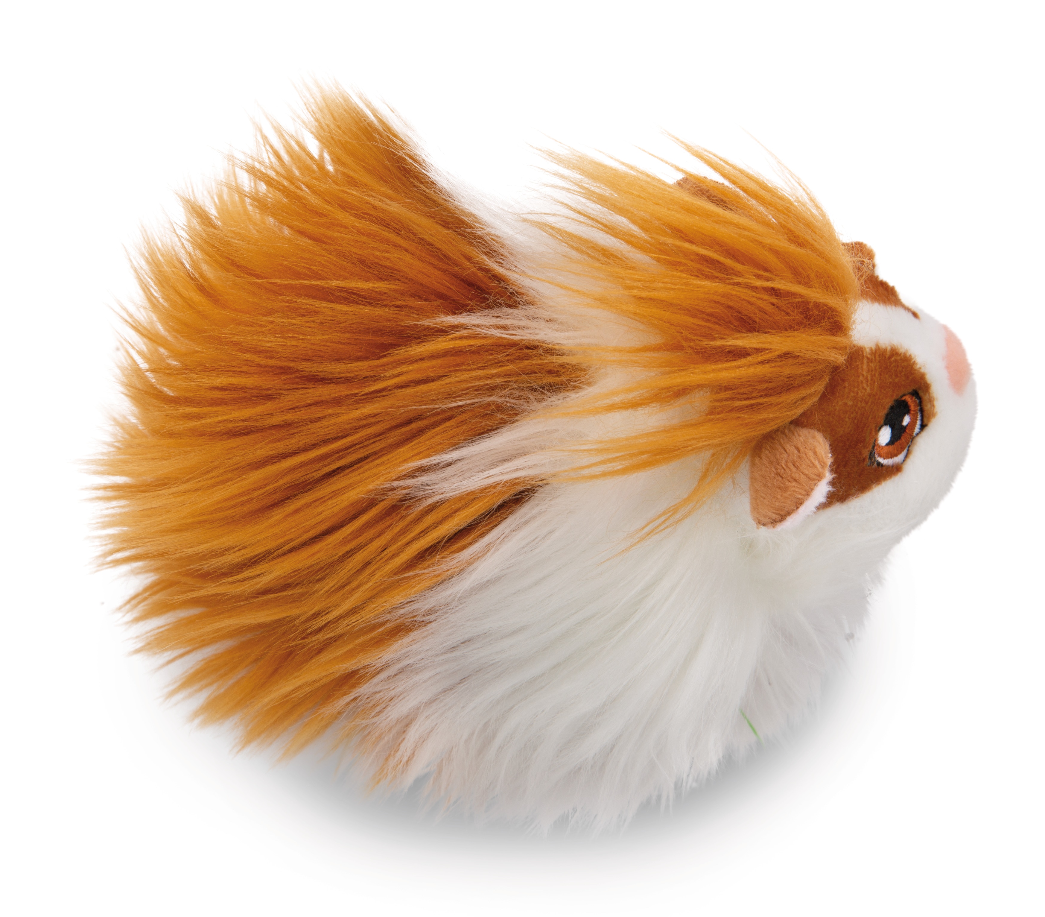 Peluche NICI porquinho-da-índia branco num cesto lilás 12 centímetros 5