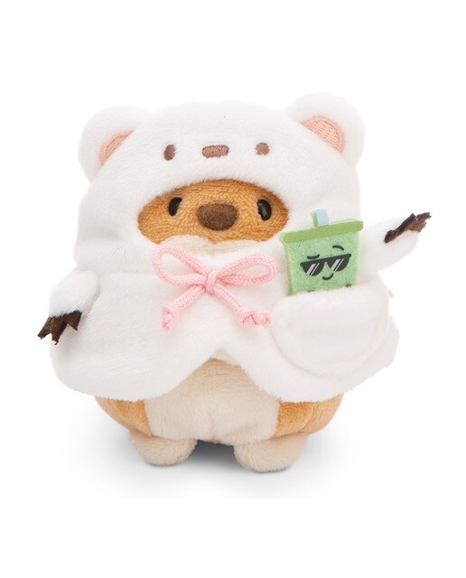 Peluche pendurado NICI cão Hiro com bubble tea 8 centímetros 1