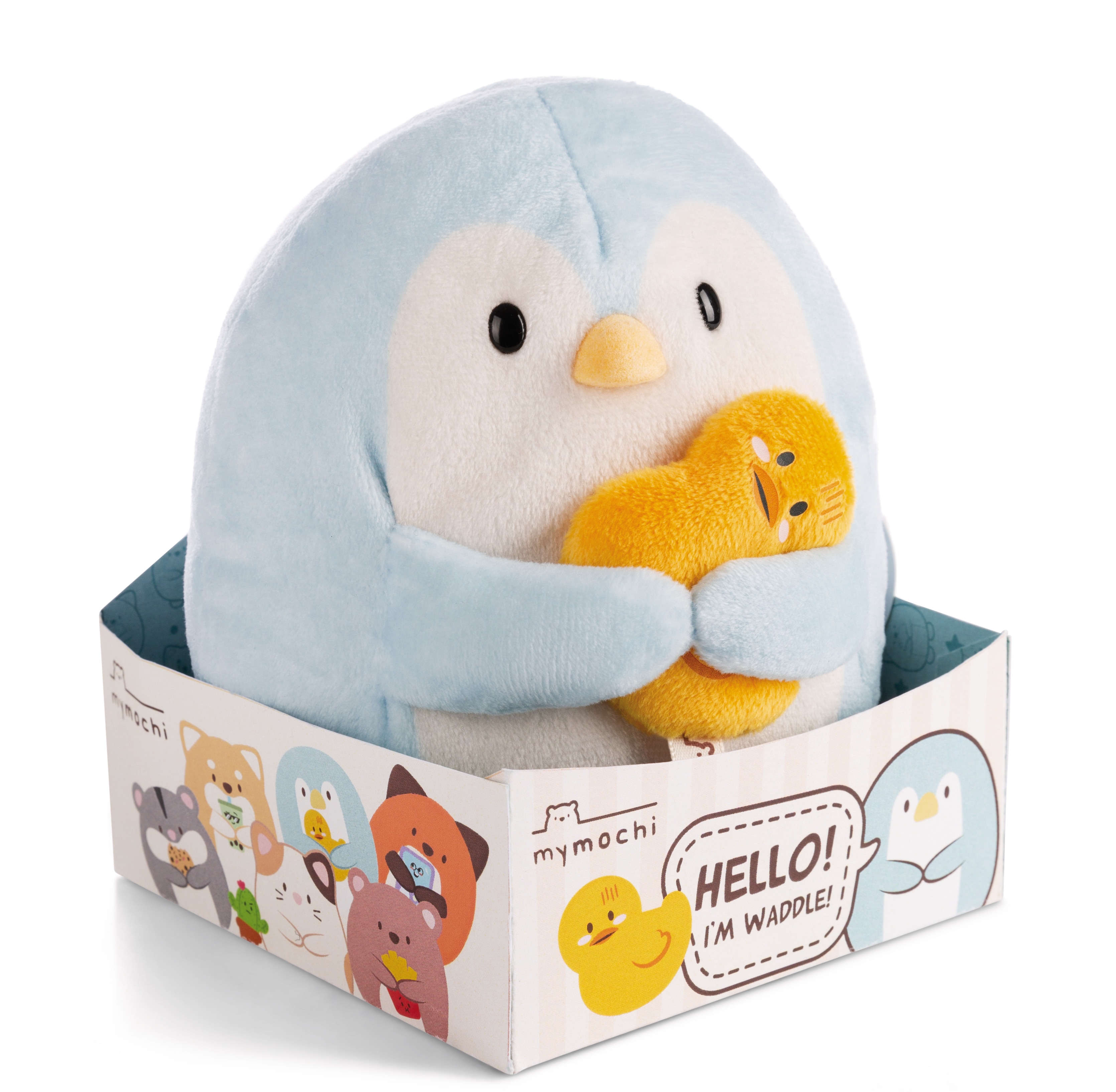 Peluche pendurado NICI Pinguim Waddle com patinho  16 centímetros 2