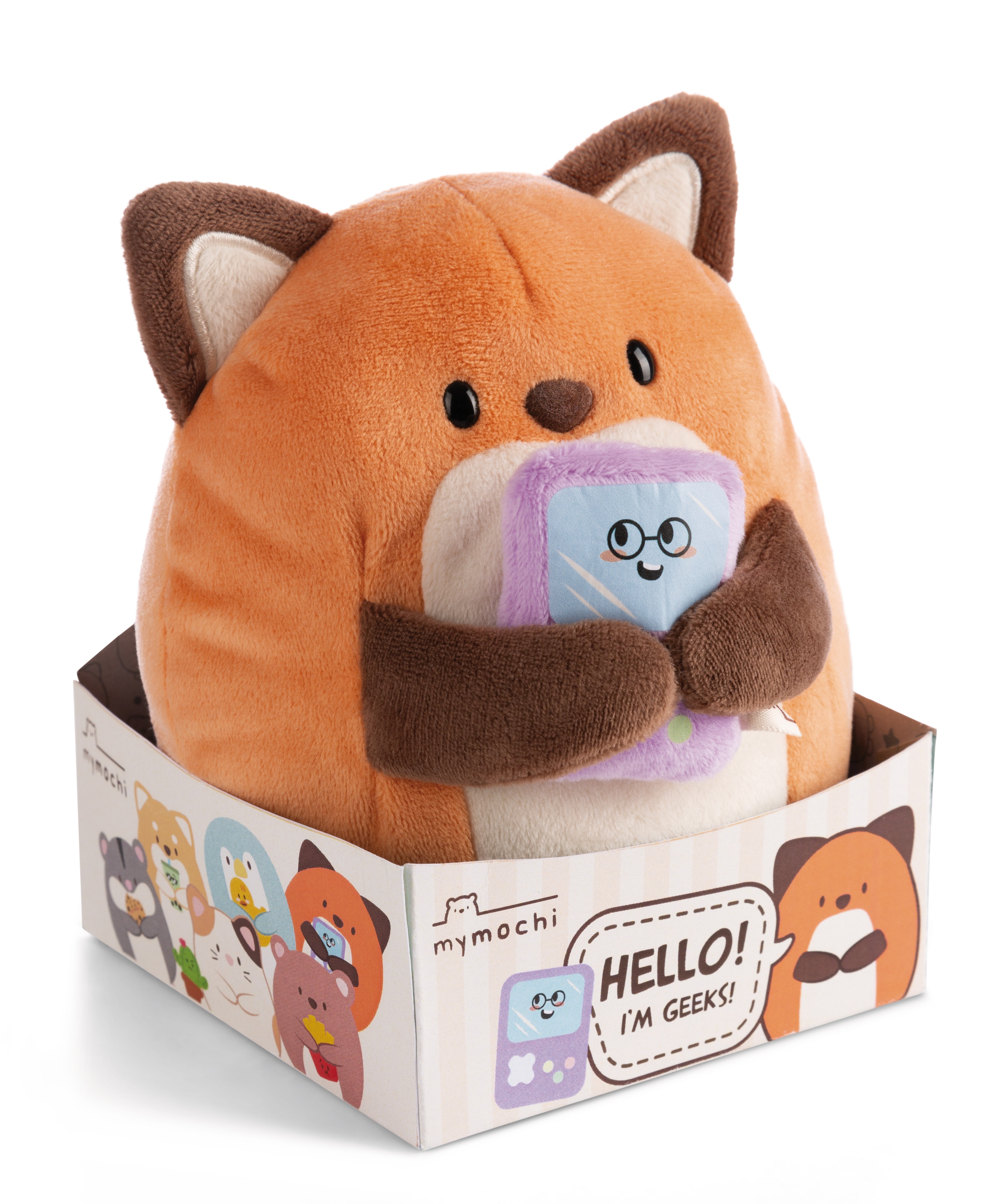 Peluche pendurado NICI raposa Geeks com videojogo 16 centímetros 2