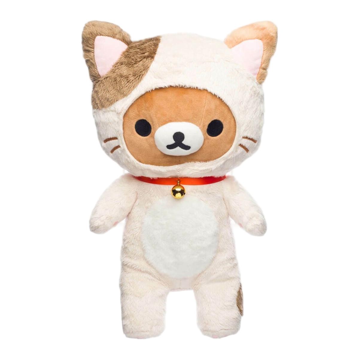 Imagem 0 de Peluche Rilakkuma Aqi da personagem Rilakkuma disfarce gato 38cm