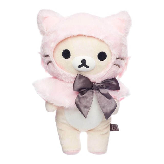 Imagem 0 de Peluche Rilakkuma Aqi da personagem Korilakkuma disfarce gato rosa 34cm